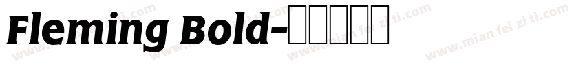 Fleming Bold字体转换